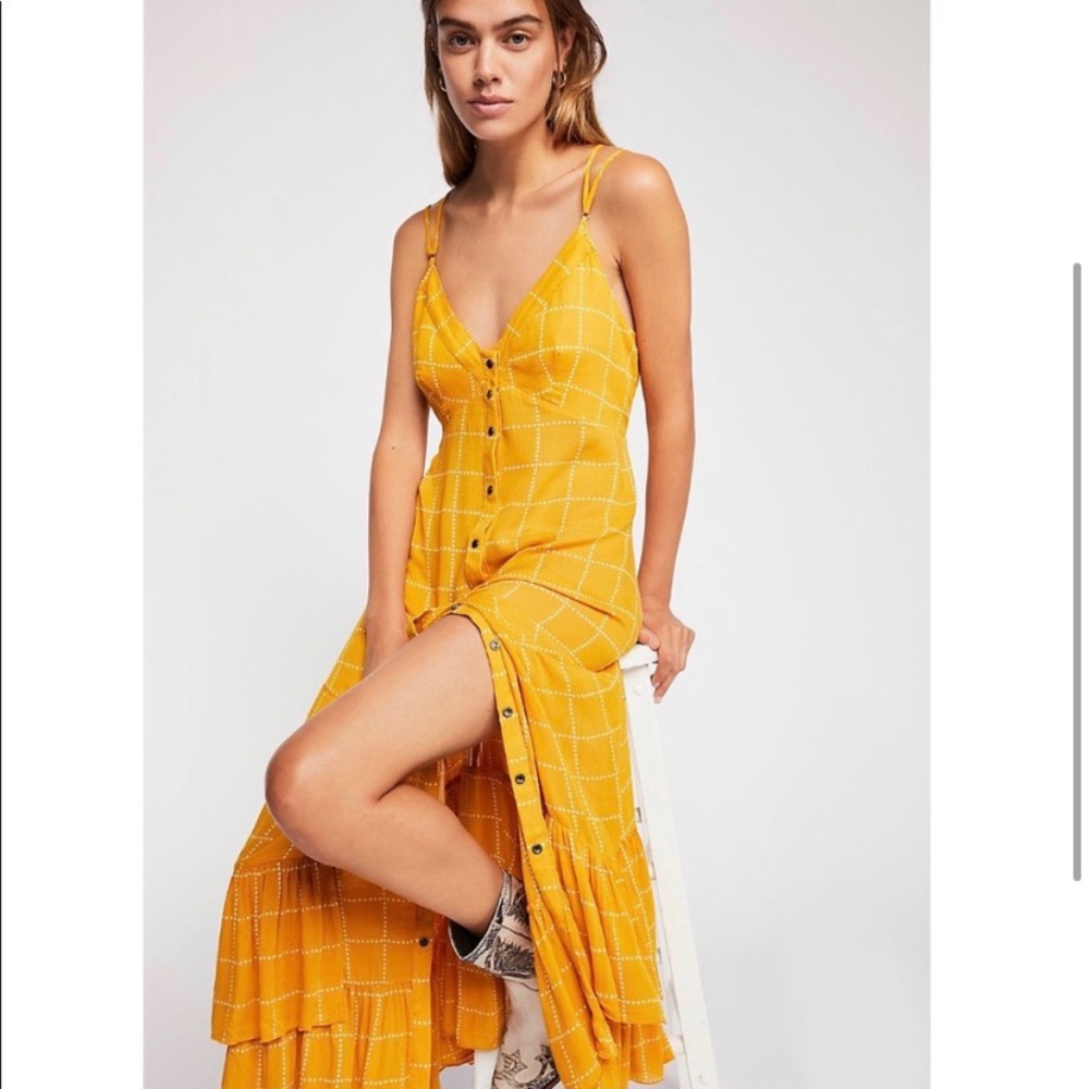 Free People Saffron Maxi Slip Dress